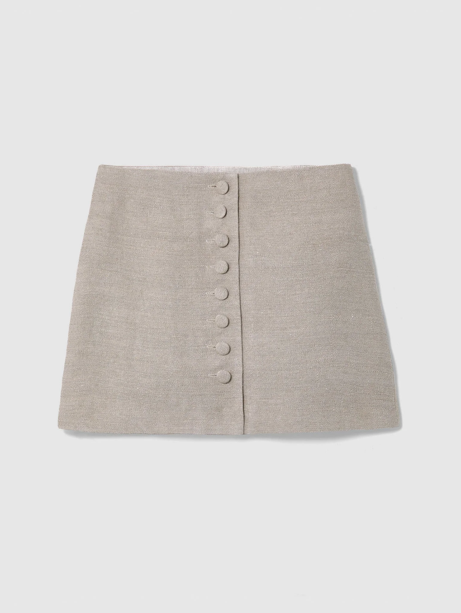 RAW LINEN MAHA MINI SKIRT - 1