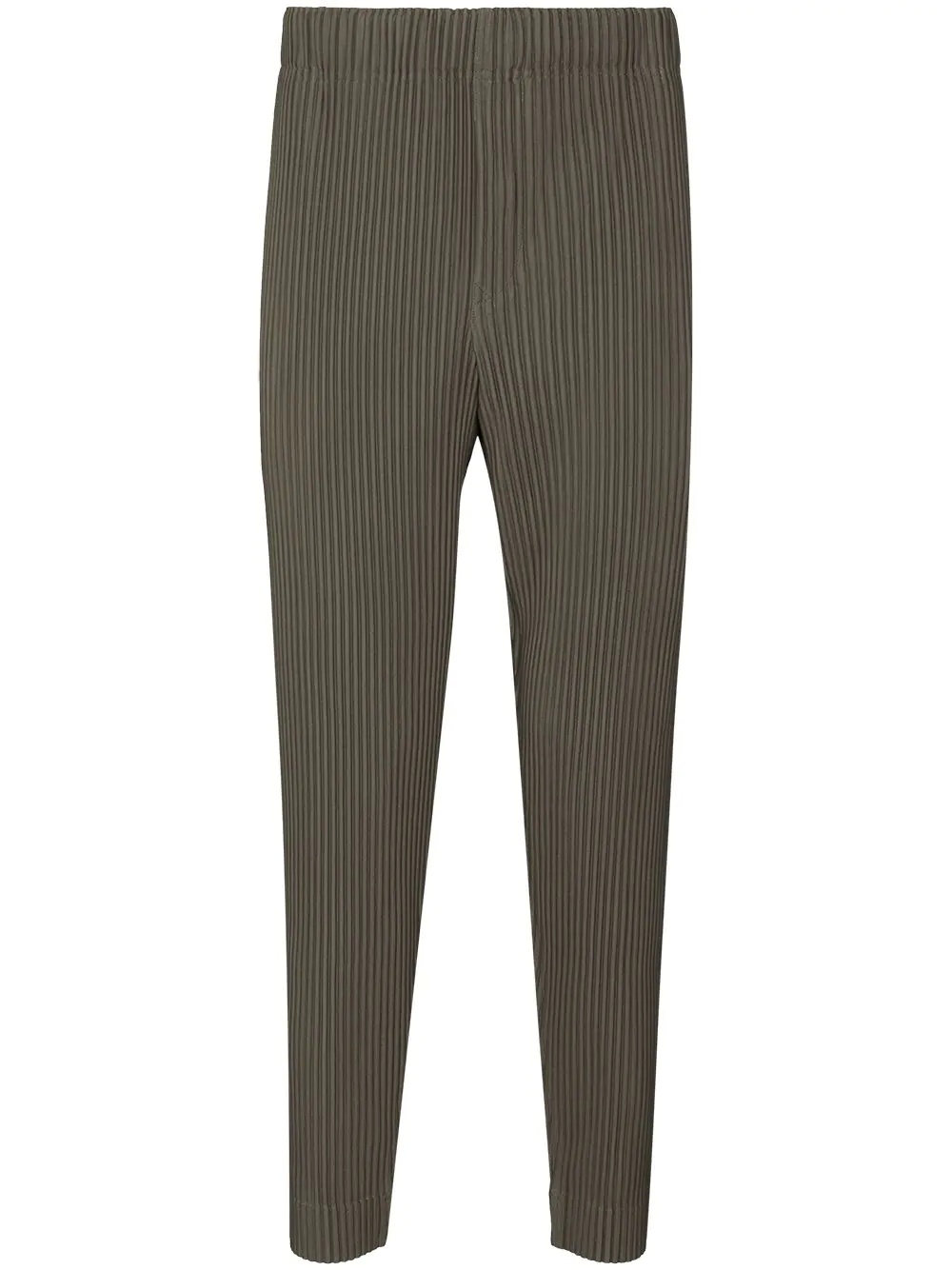 tapered-leg plissé trousers - 1