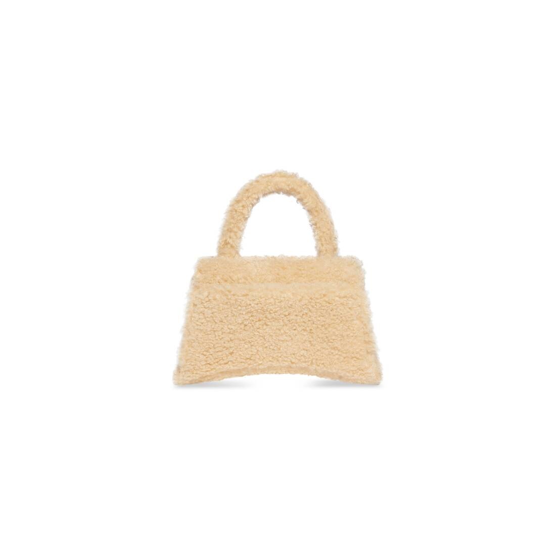 VIPセール【BALENCIAGA】FURRY HOURGLASS スモール ハンドバッグ BALENCIAGA Women's Furry Hourglass Small Handbag With Strap