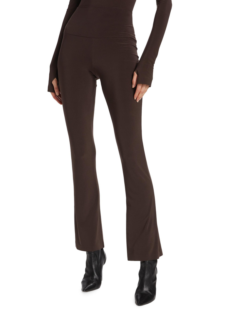 Women's High-Waisted Boot-Cut Pants - Chocolate 3
