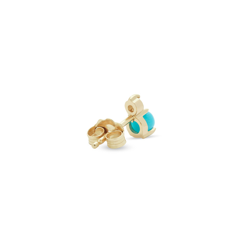 Turquoise and Topaz Buddy Stud 4