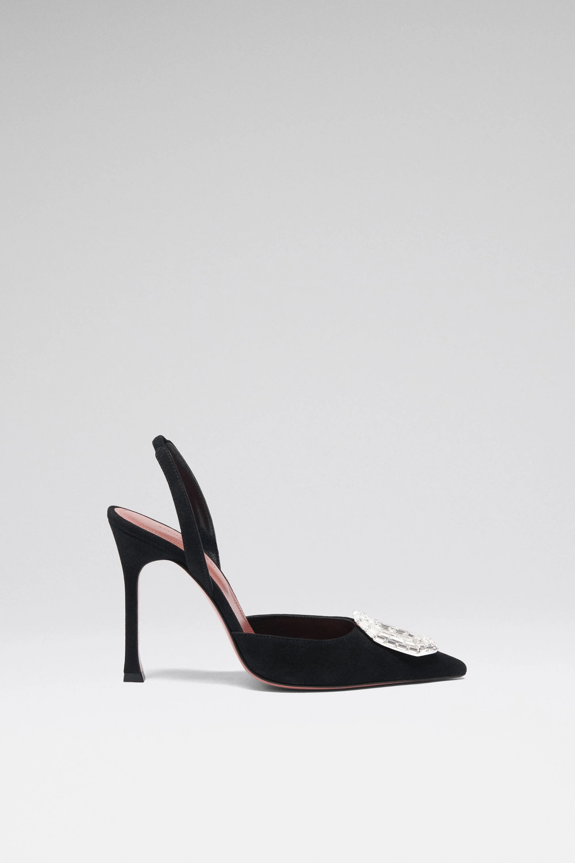 CAMELIA SLING 105 BLACK SUEDE - 1