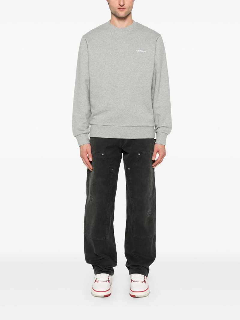 Carhartt script-embroidered sweatshirt outlook