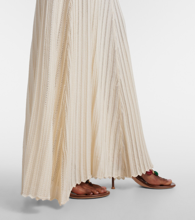 Irene pointelle cotton-blend maxi dress 6