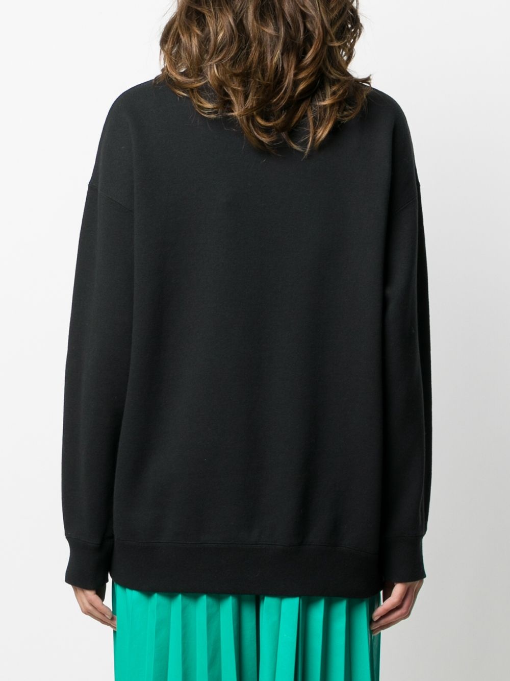 mirrored rose graphic sweatshirt - 4