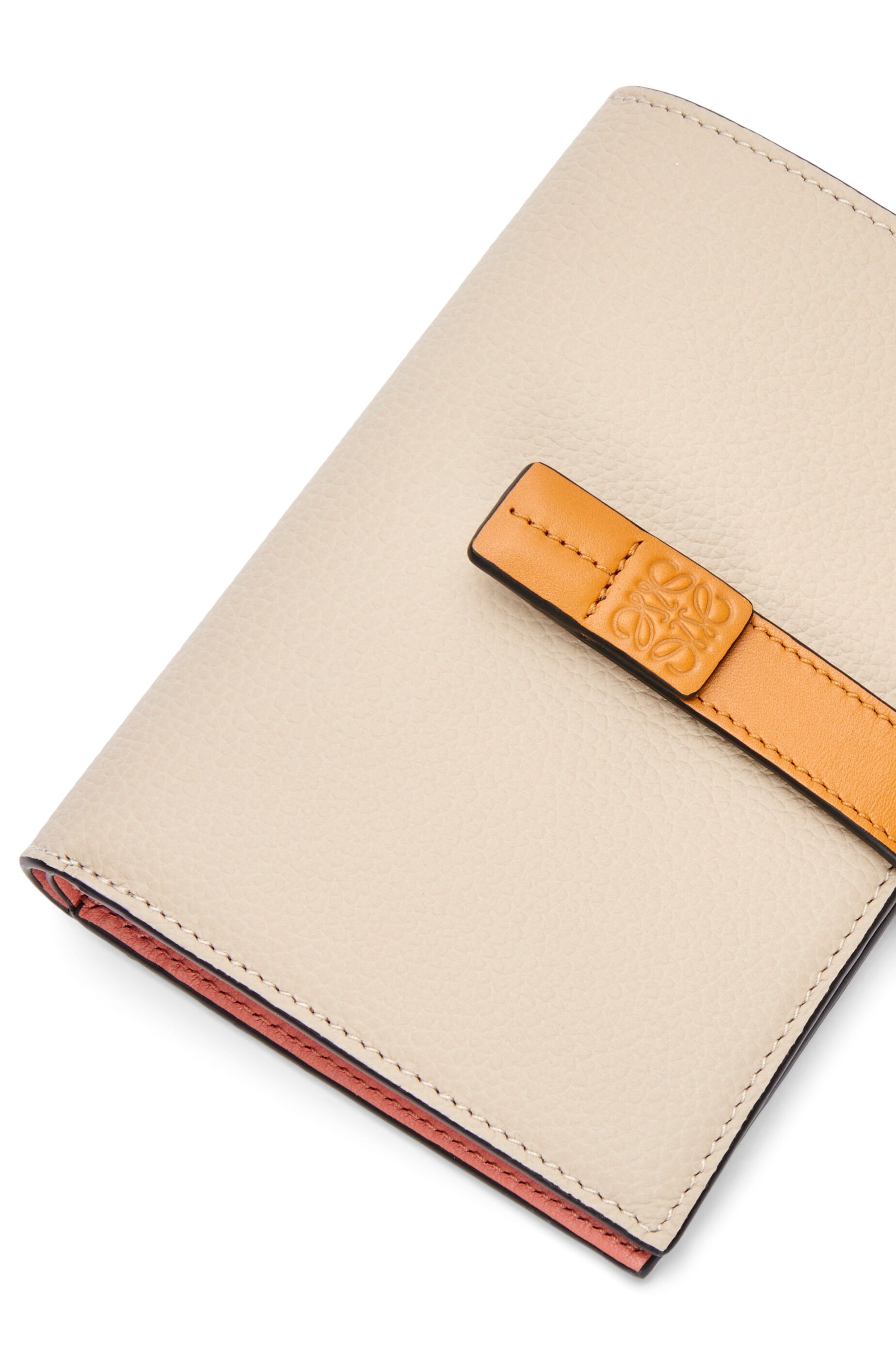 Medium vertical wallet in soft grained calfskin - 7