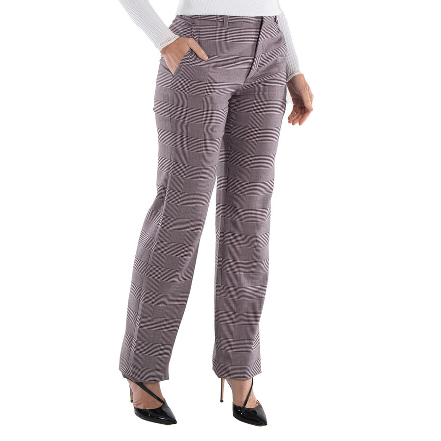 Vetements Light Pink Check Tailored Trousers - 5