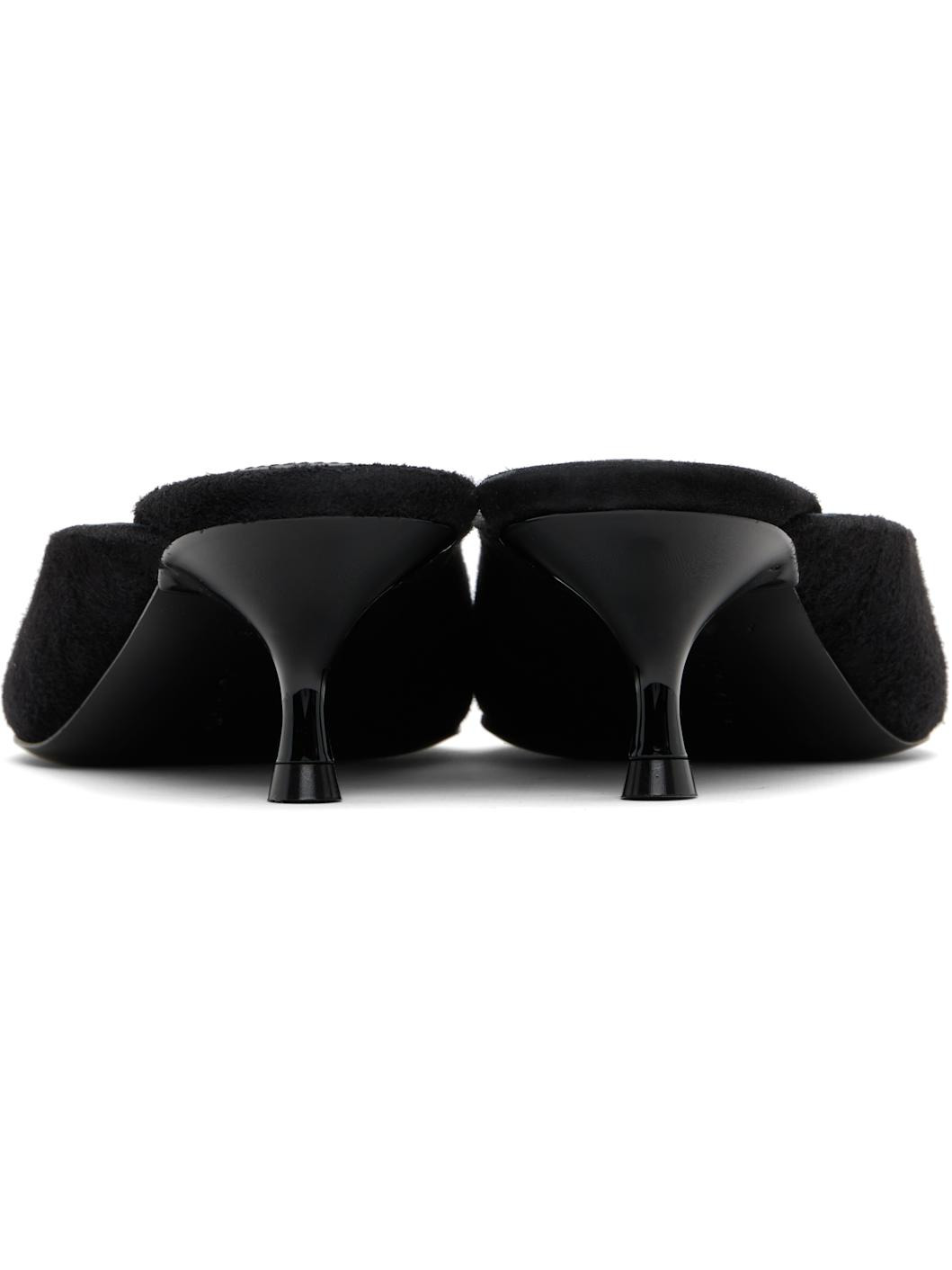 Black Sloan Suede Mules - 2