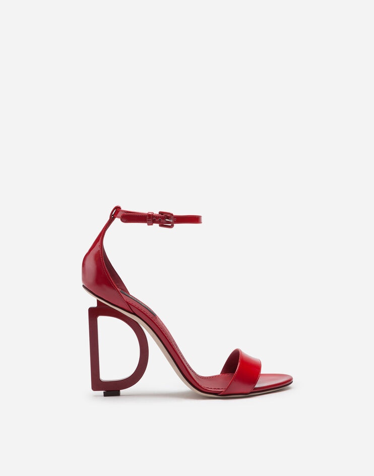 Patent leather sandals with DG heel - 1