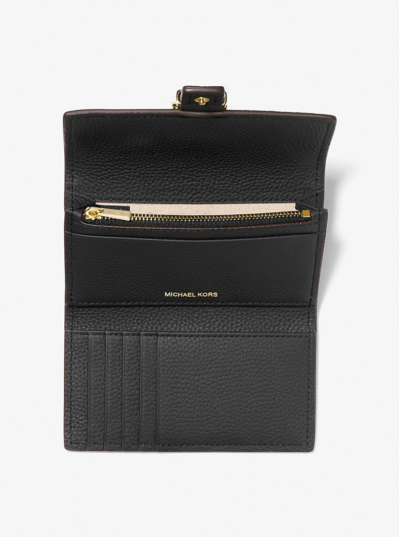 Nolita Medium Pebbled Leather Tri-Fold Wallet 2