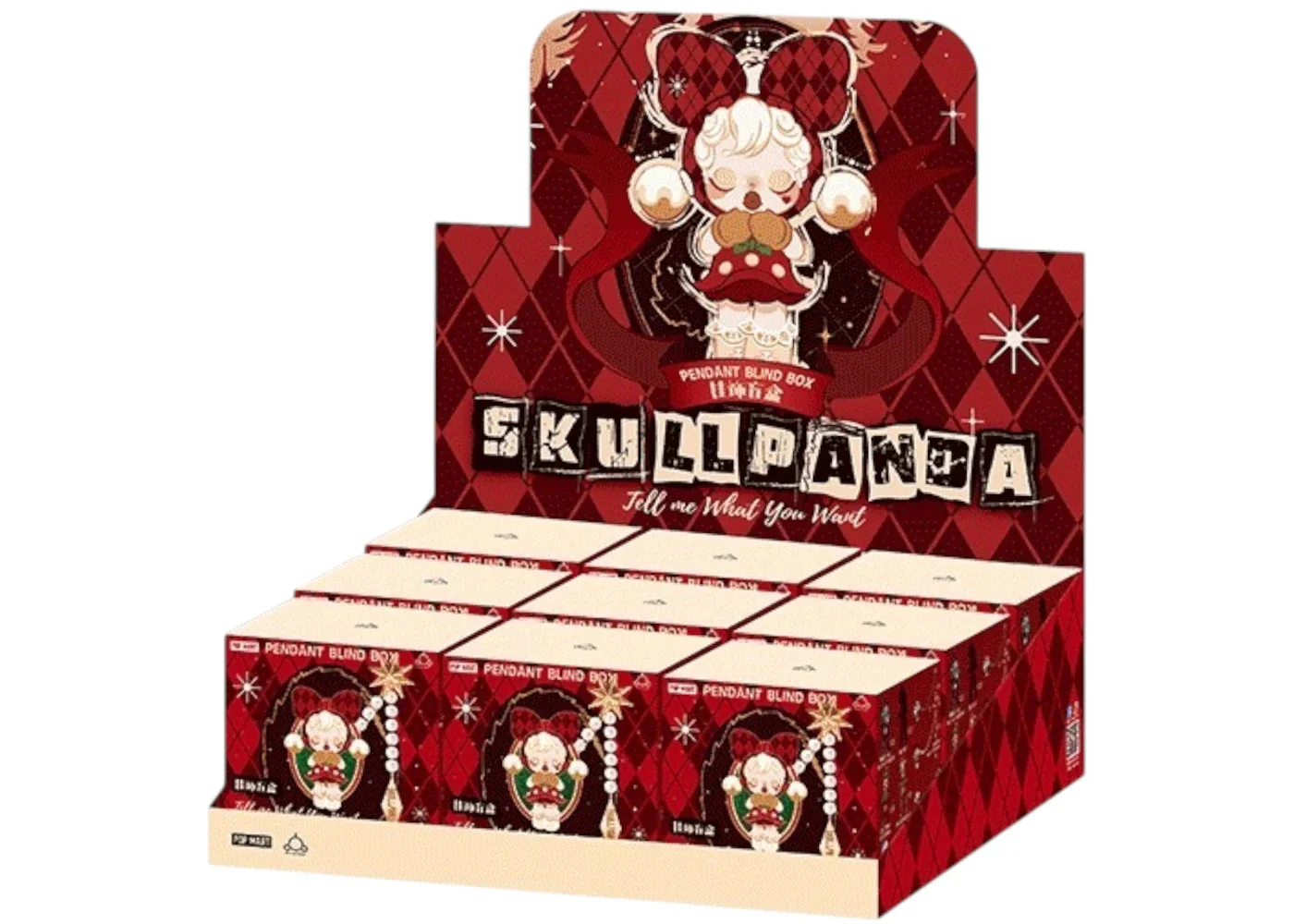 Pop Mart SKULLPANDA Tell Me What You Want Series Pendant Sealed Case (9 Blind Box) - 1