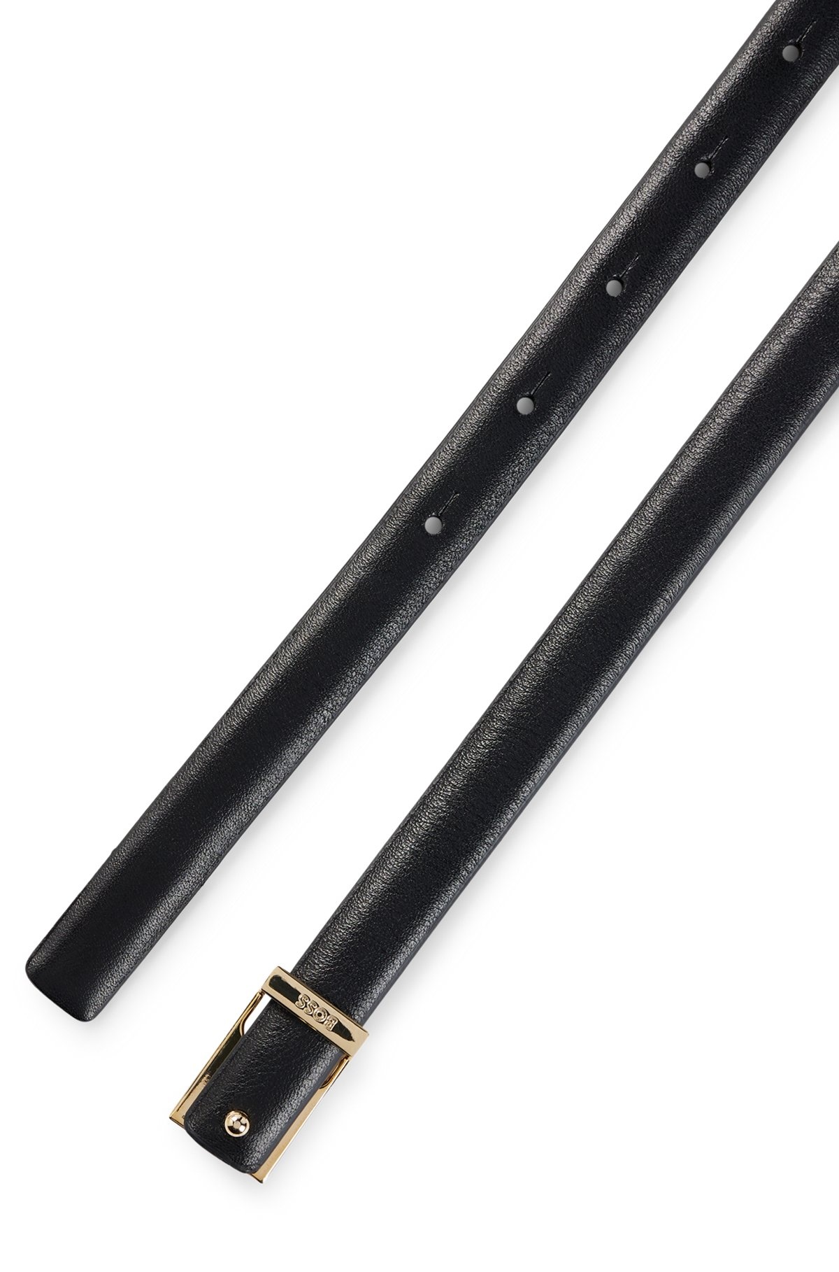 ITALIAN-LEATHER BELT WITH LOGO KEEPER - 3