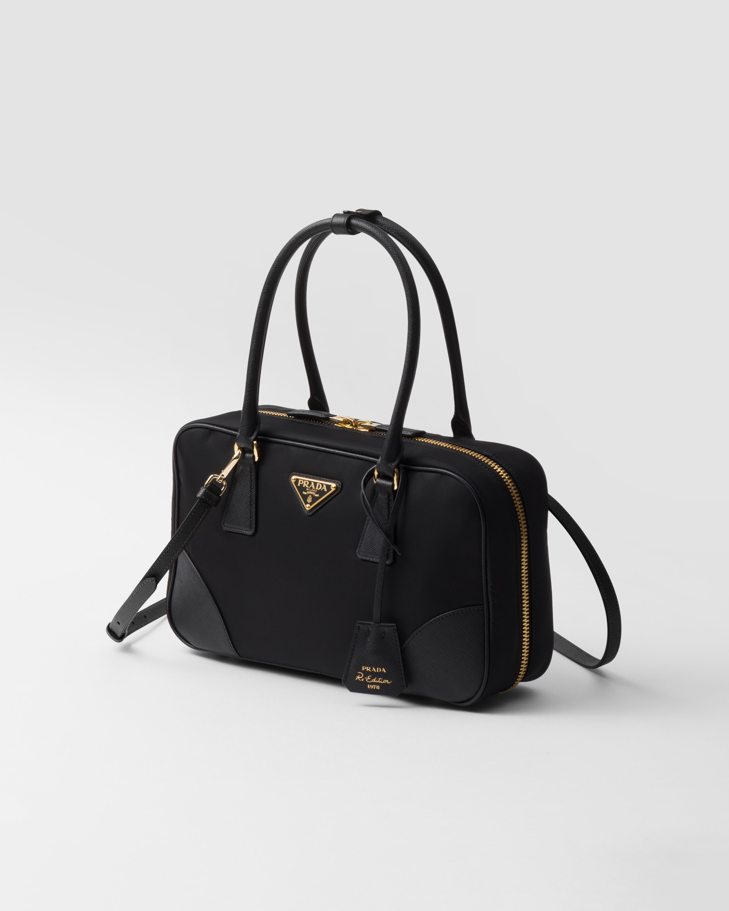 Prada Re-Edition 1978 medium Re-Nylon and Saffiano leather two-handle bag - 3
