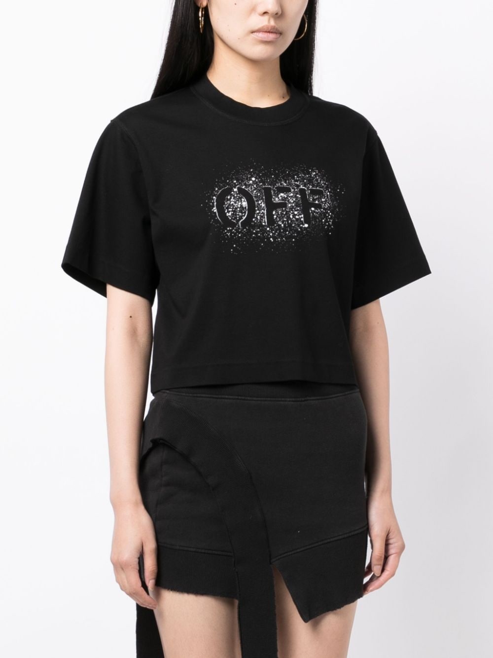 logo-print cotton T-shirt - 3