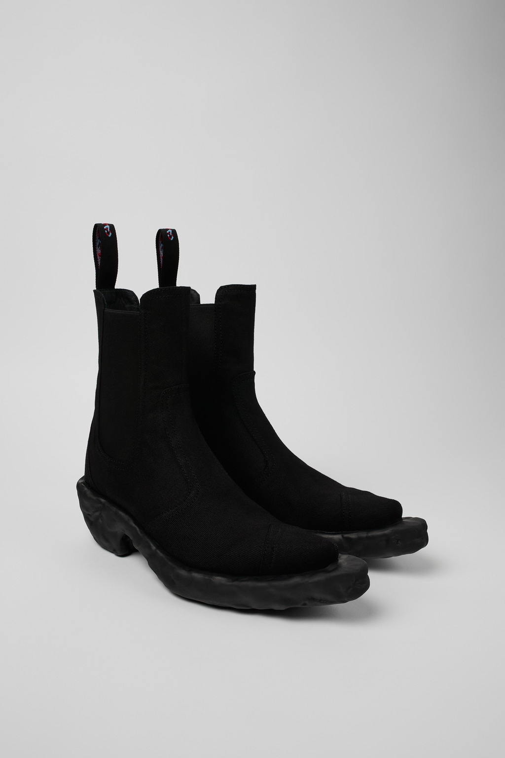 Black Textile Chelsea Bootie - 2