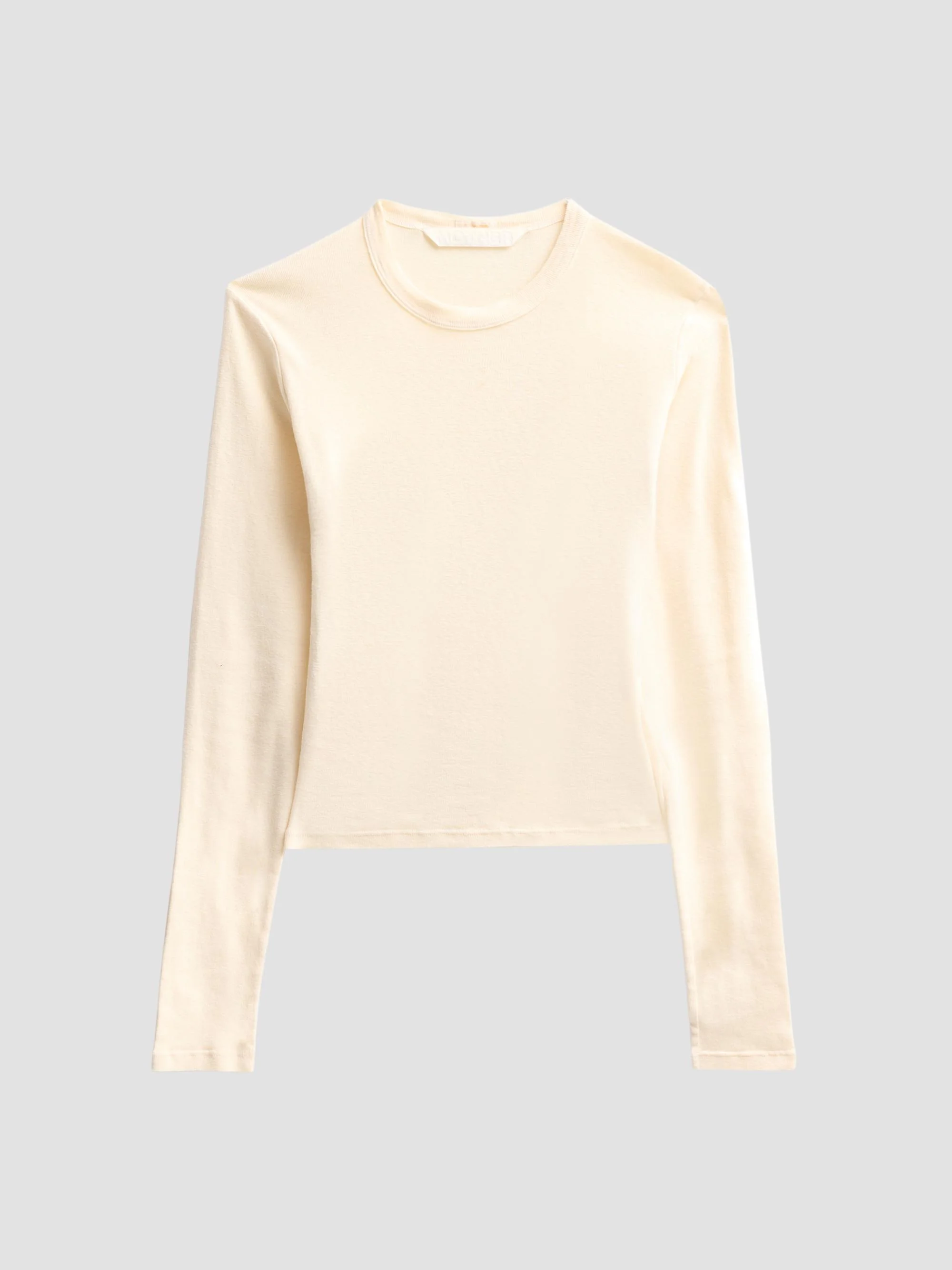 Women's The Itty Bitty Long-Sleeve Crop T-Shirt - Antique White - 1