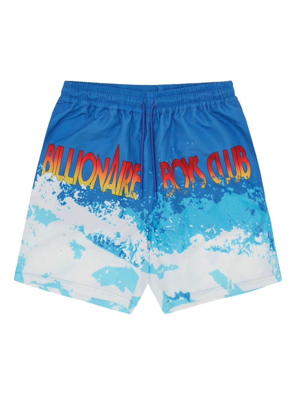 WAVE-PRINT SWIM SHORTS - 1