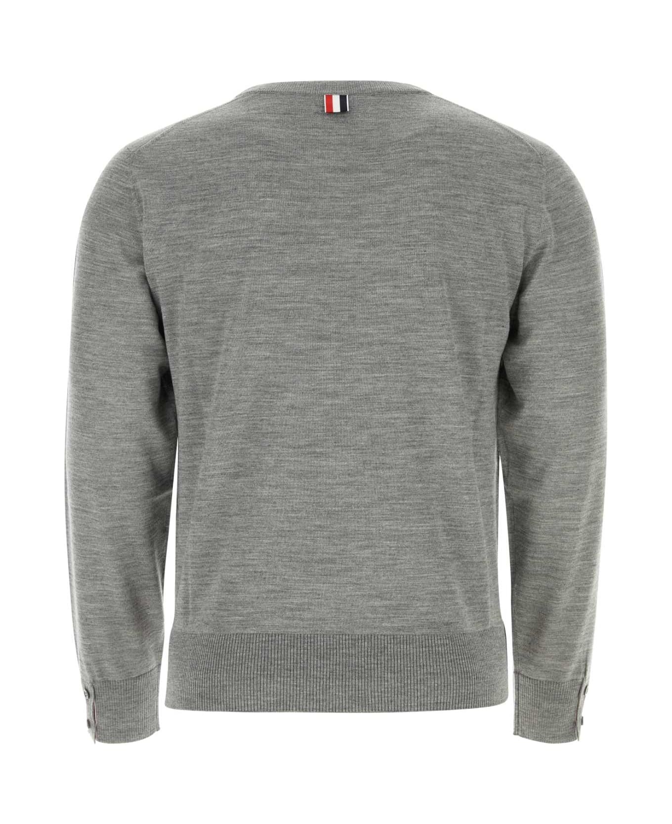 Melange Grey Wool Sweater - 2
