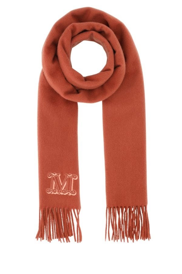 Max Mara Woman Brick Cashmere Wsdalia Scarf - 1