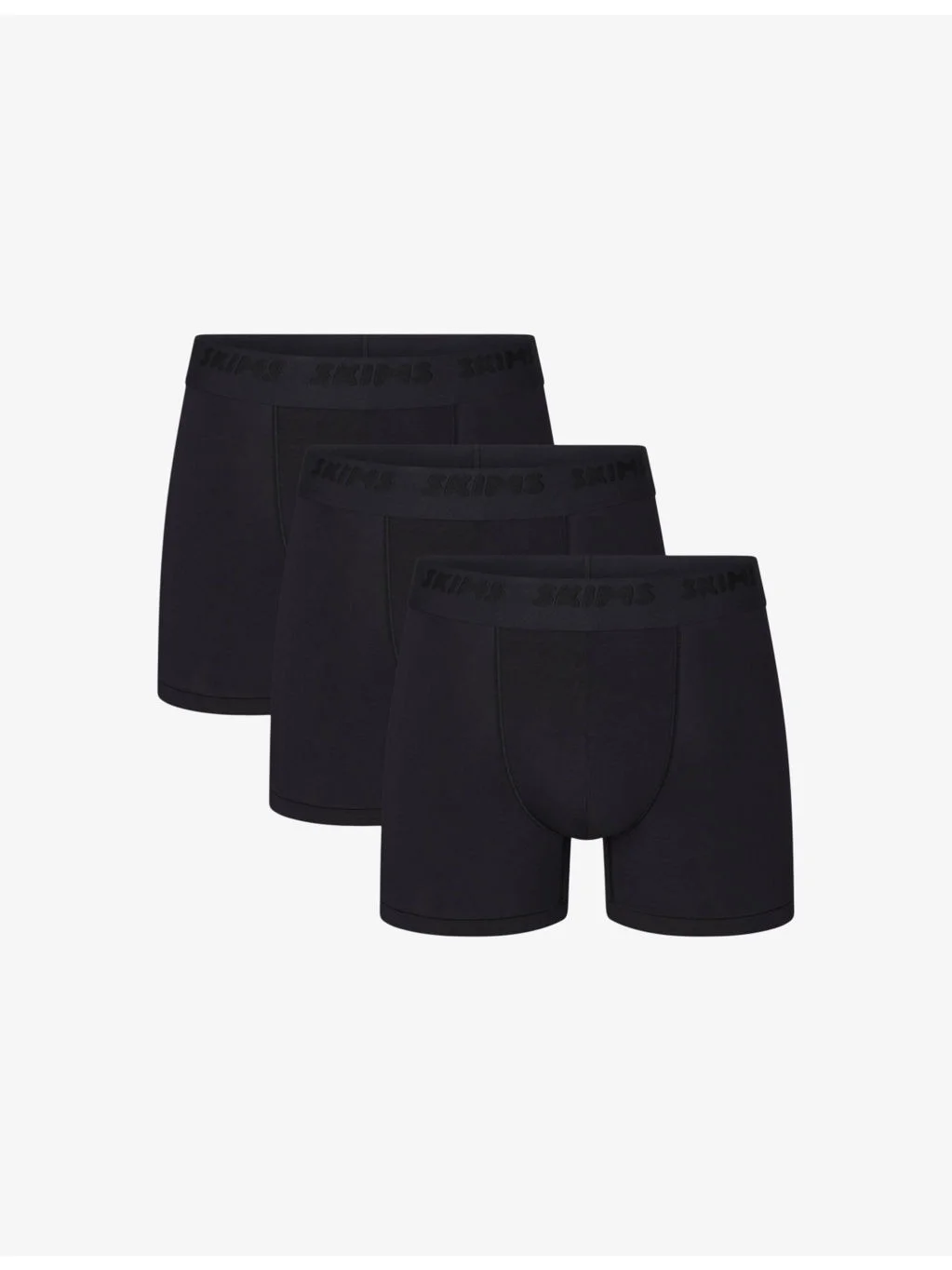 Branded-waistband 3in pack of three stretch-modal boxer briefs - 1