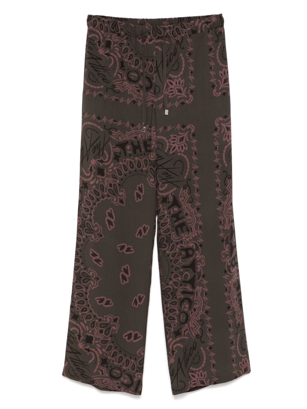 paisley-print trousers - 1
