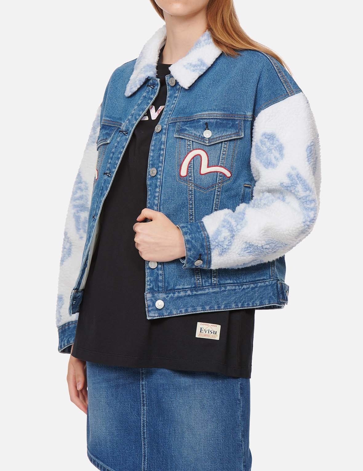 SHERPA TRIMMED DENIM JACKET - 3