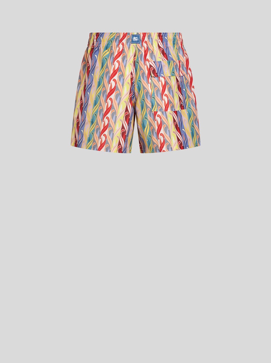 SWIM SHORTS WITH MULTICOLOURED STRIPES - 6