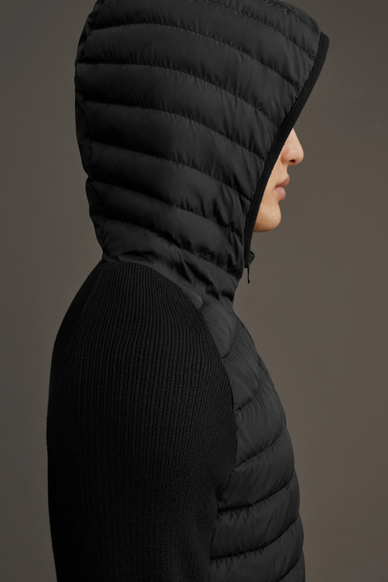 HYBRIDGE KNIT REVERSIBLE HOODY BLACK LABEL 5