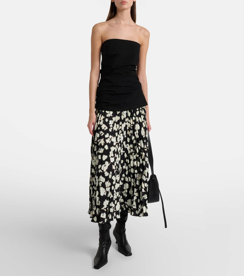 Proenza Schouler White Label Runa printed twill midi skirt outlook