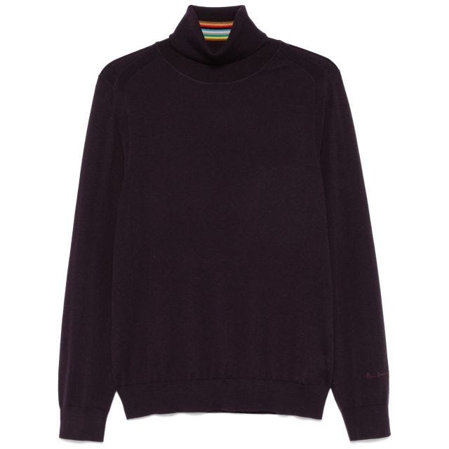 Purple turtleneck sweater - 1