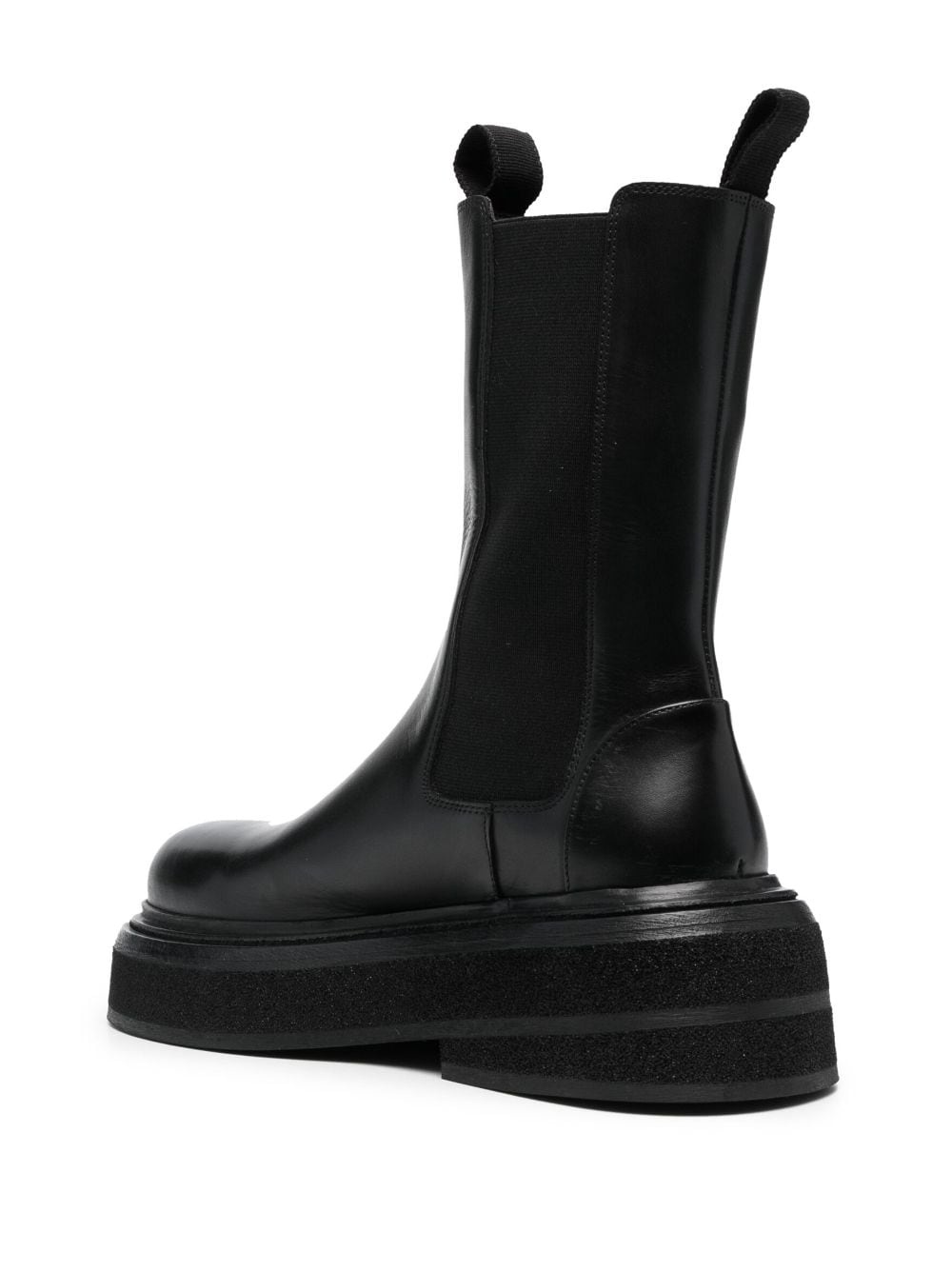 chunky-sole leather boots - 6
