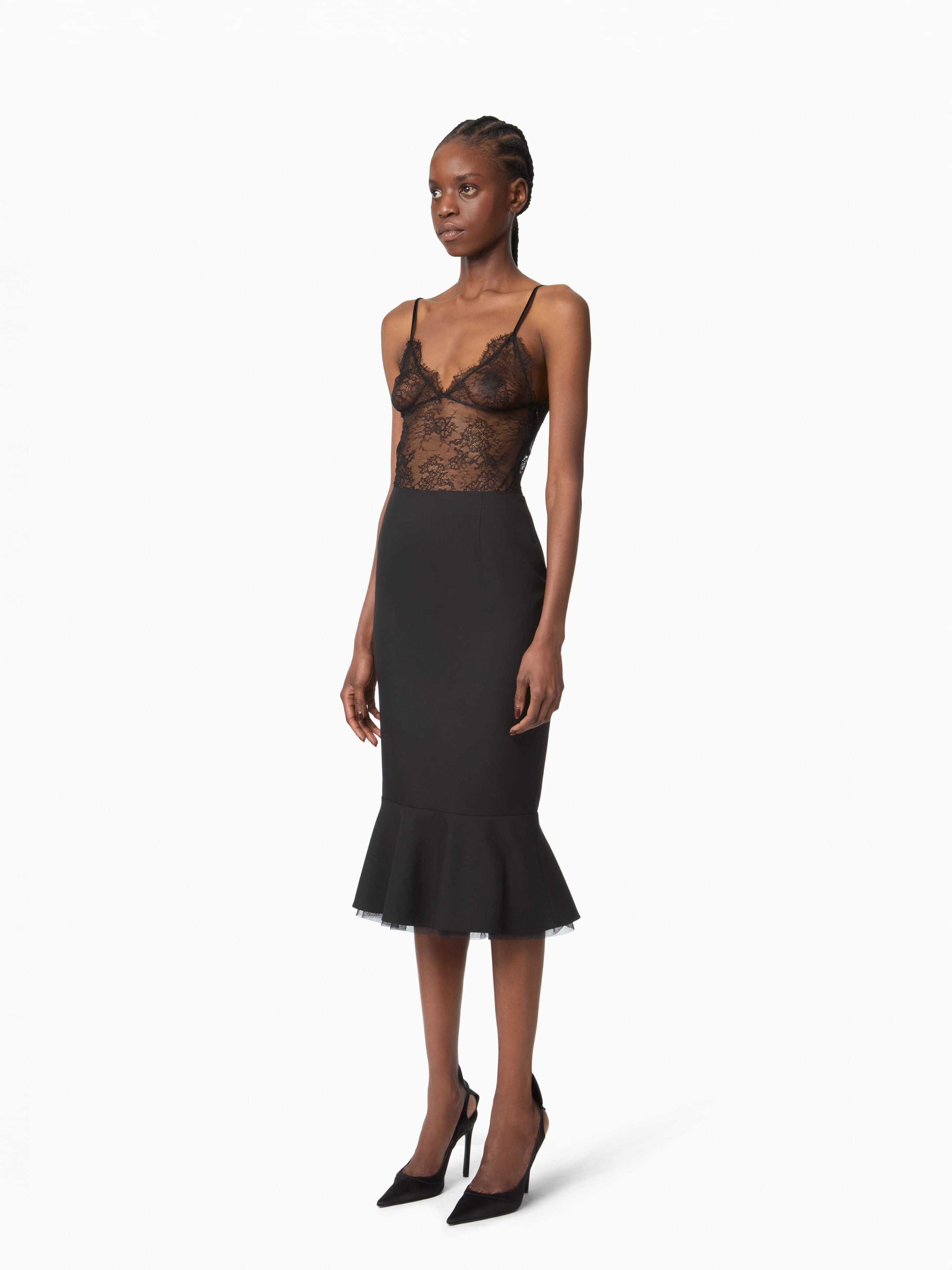 Midi Peplum Skirt - 2