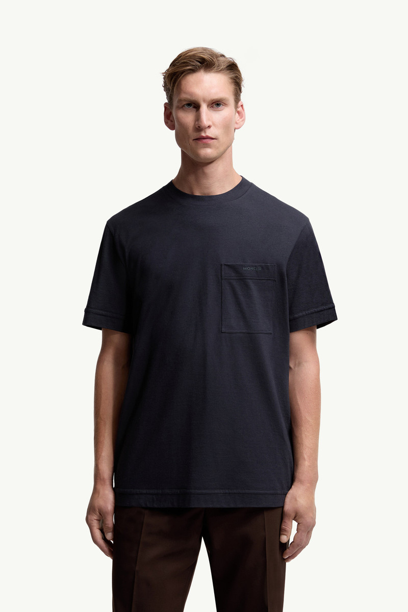 Logo Cotton & Silk T-Shirt with Pocket 3