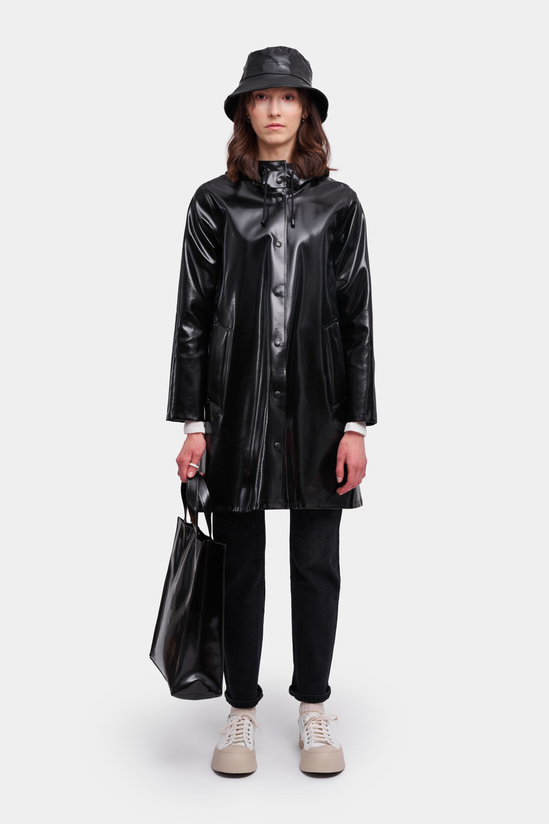 Stutterheim Mosebacke Opal Raincoat Black outlook