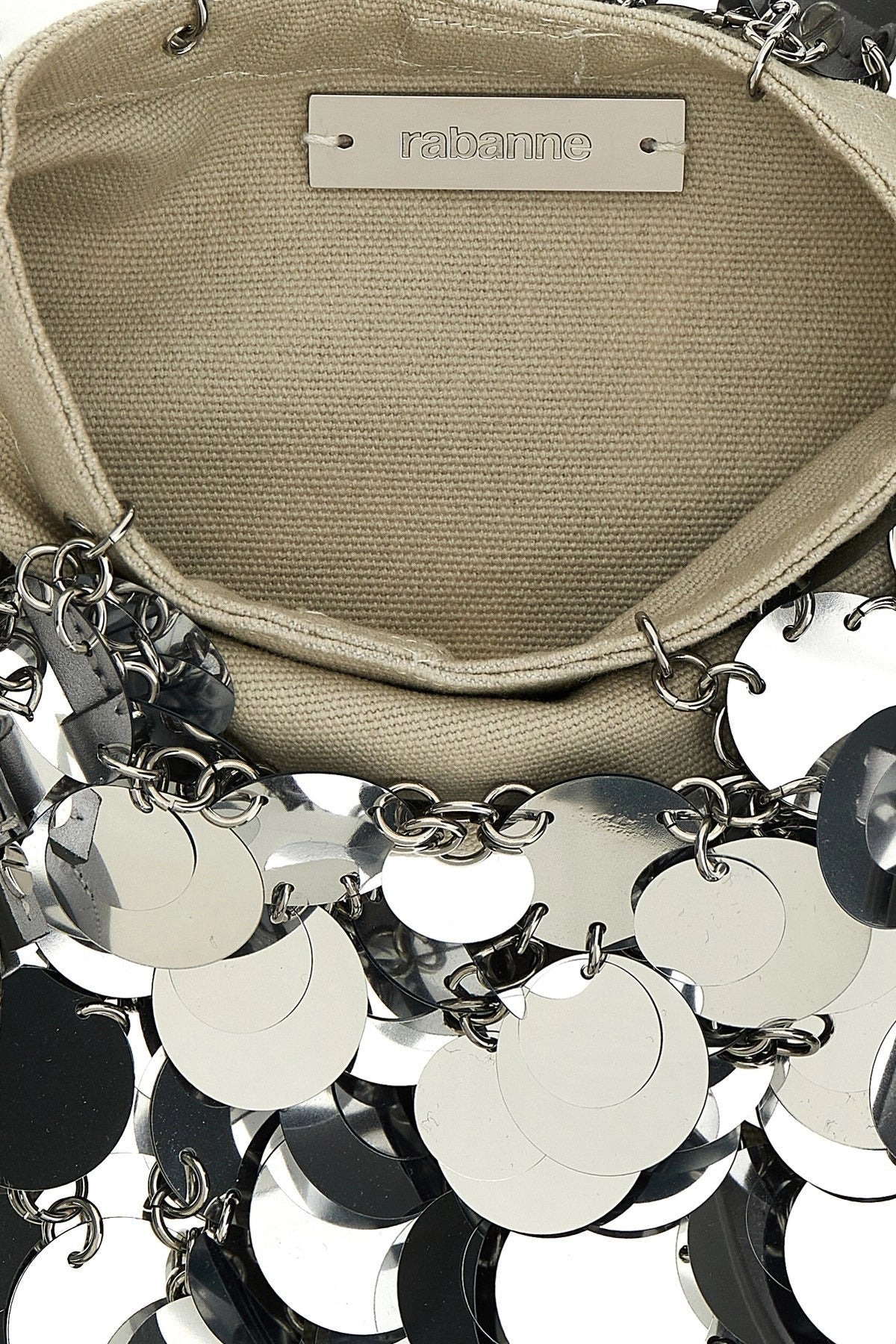 Rabanne Women 'Silver Sparkle Discs Large' Shoulder Bag - 5