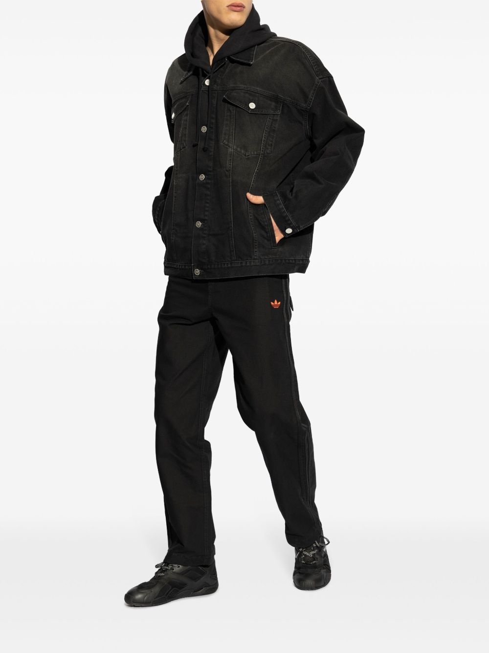 x 100 Thieves logo-embroidered jeans - 2