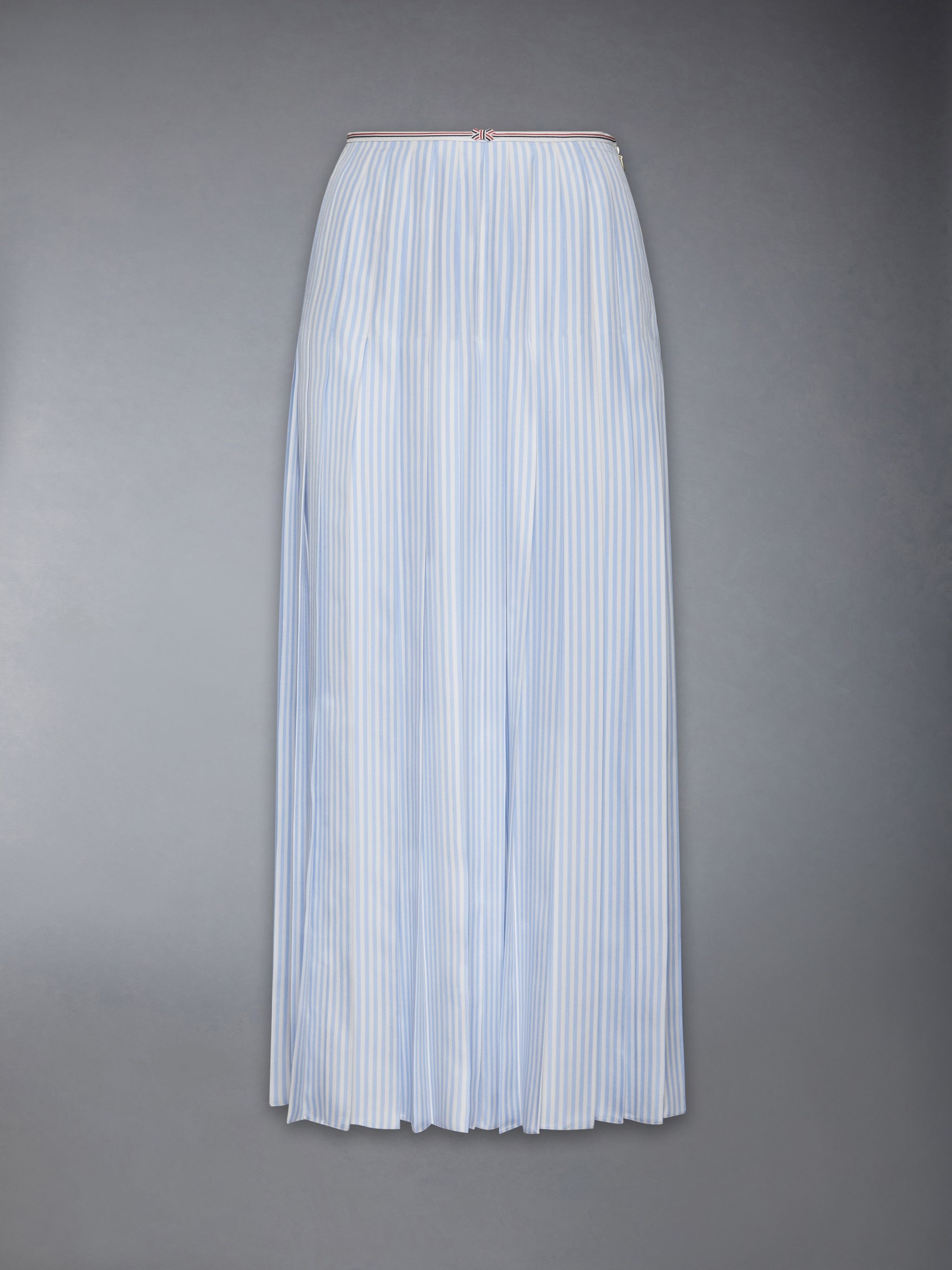 Silk Twill Pleated Skirt - 7