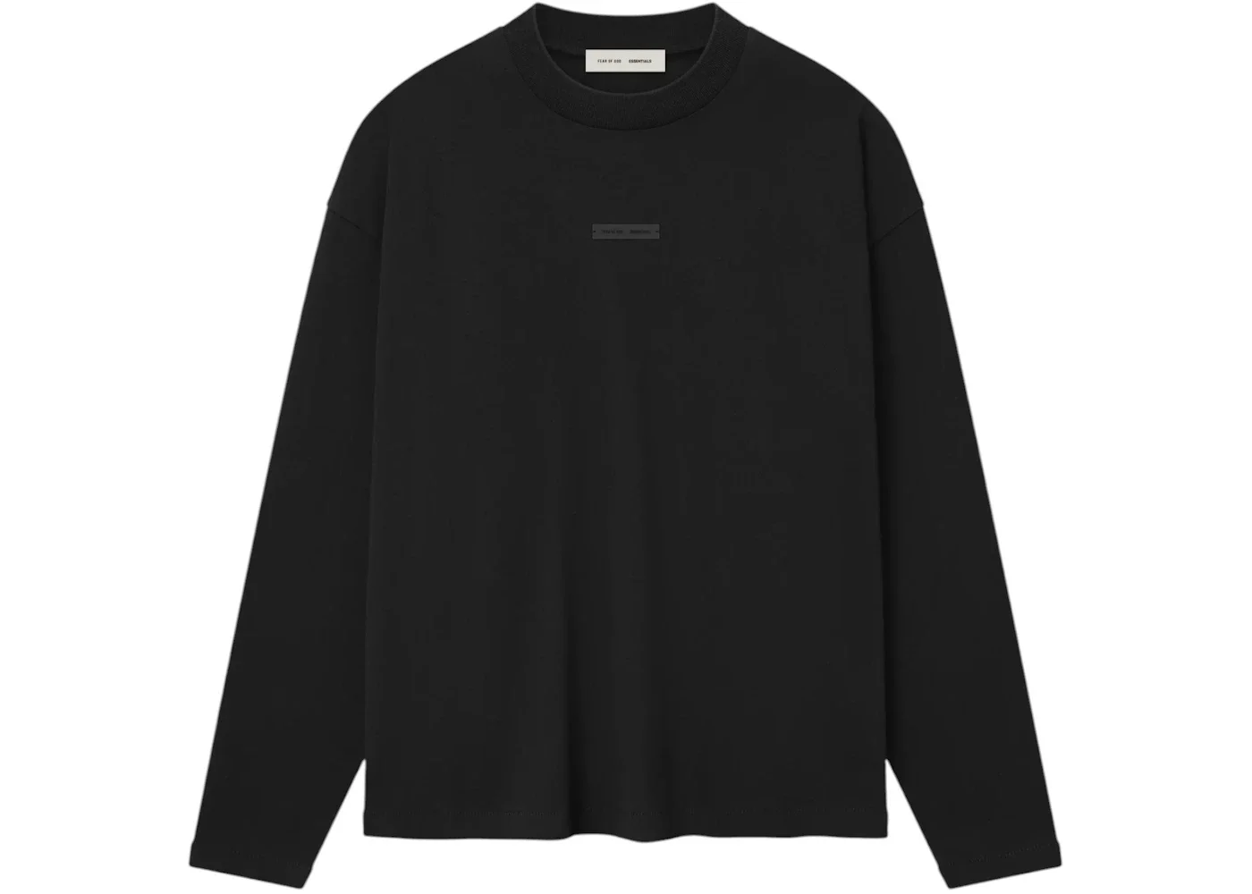 Fear of God Essentials Classic Long Sleeve Tee (FW25) Jet Black - 1