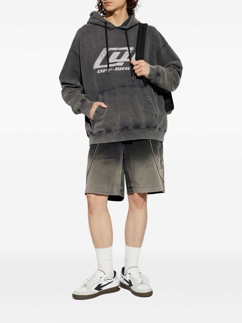 Off-White logo-appliqué shorts outlook