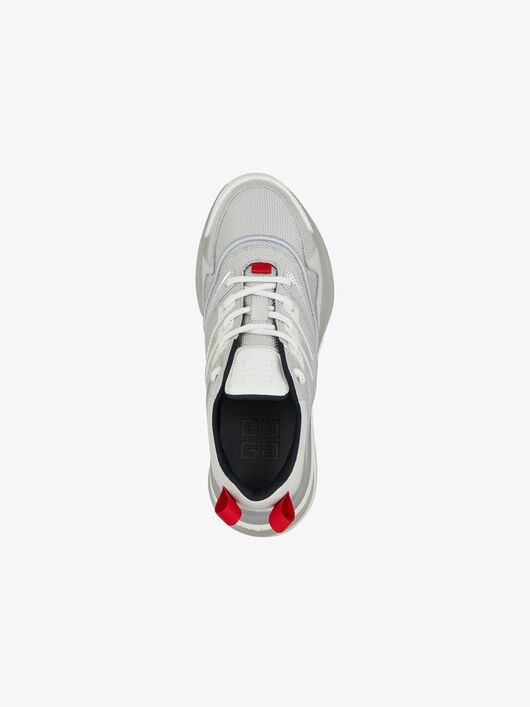 GIV 1 SNEAKERS IN METALLIZED LEATHER AND MESH - 5