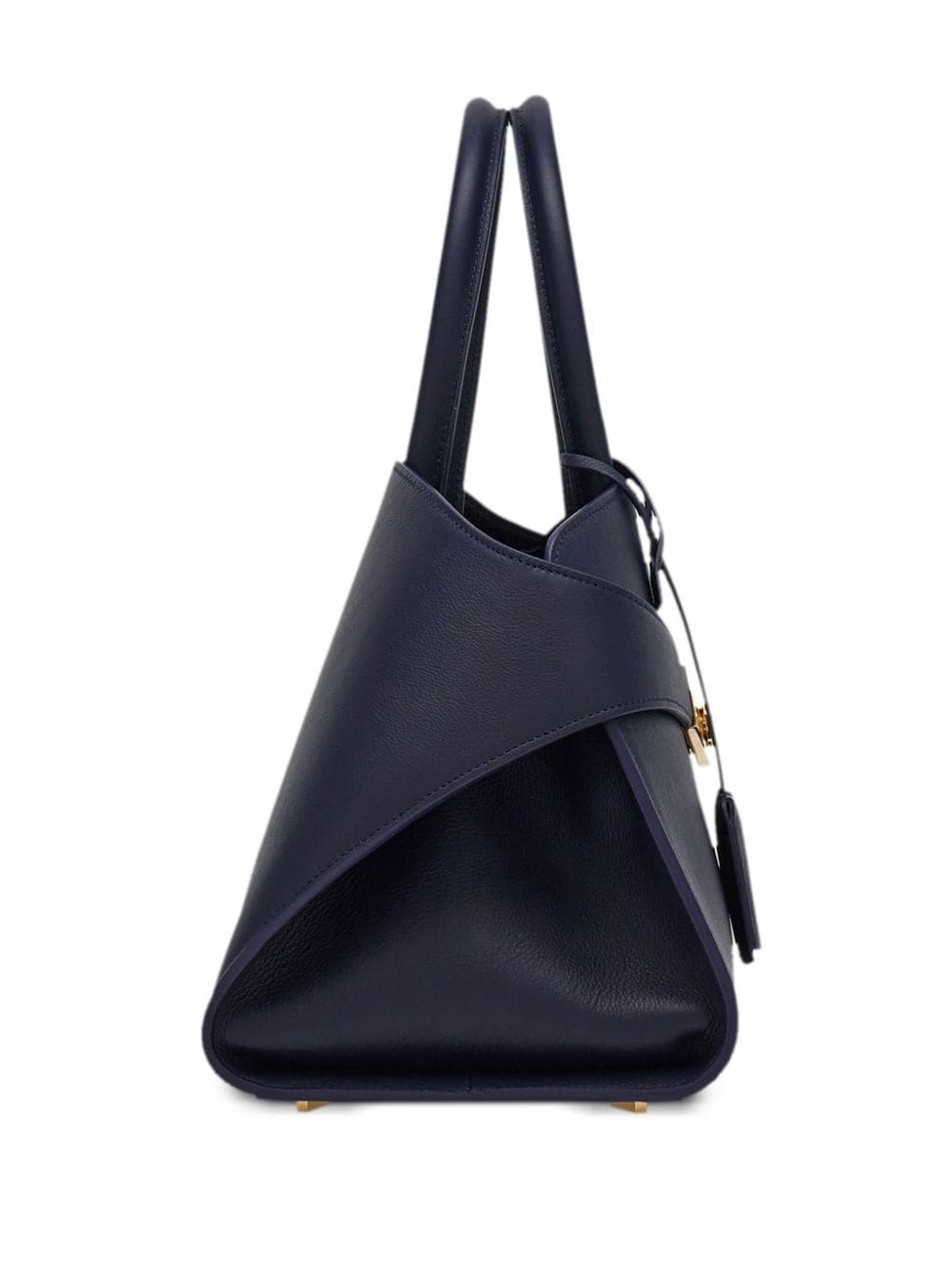 Hug leather tote bag - 5