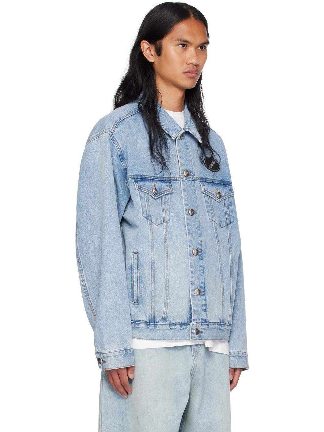 Blue Oversized Denim Jacket - 2