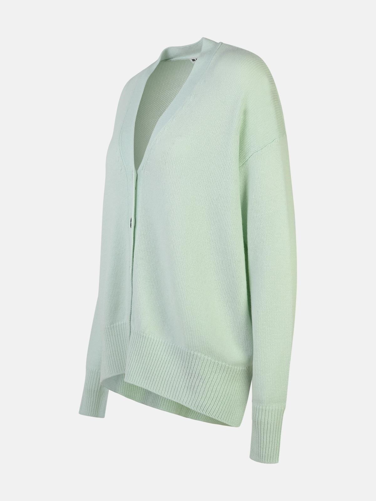 MINT GREEN CASHMERE CARDIGAN - 2