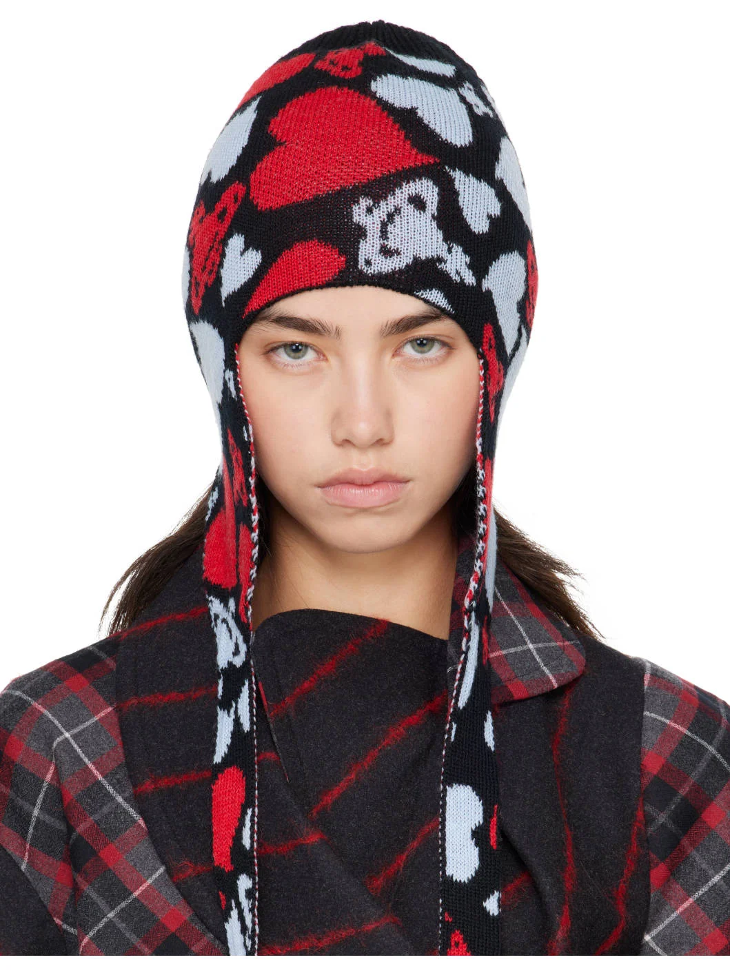 Multicolor Ear Flap Beanie - 1