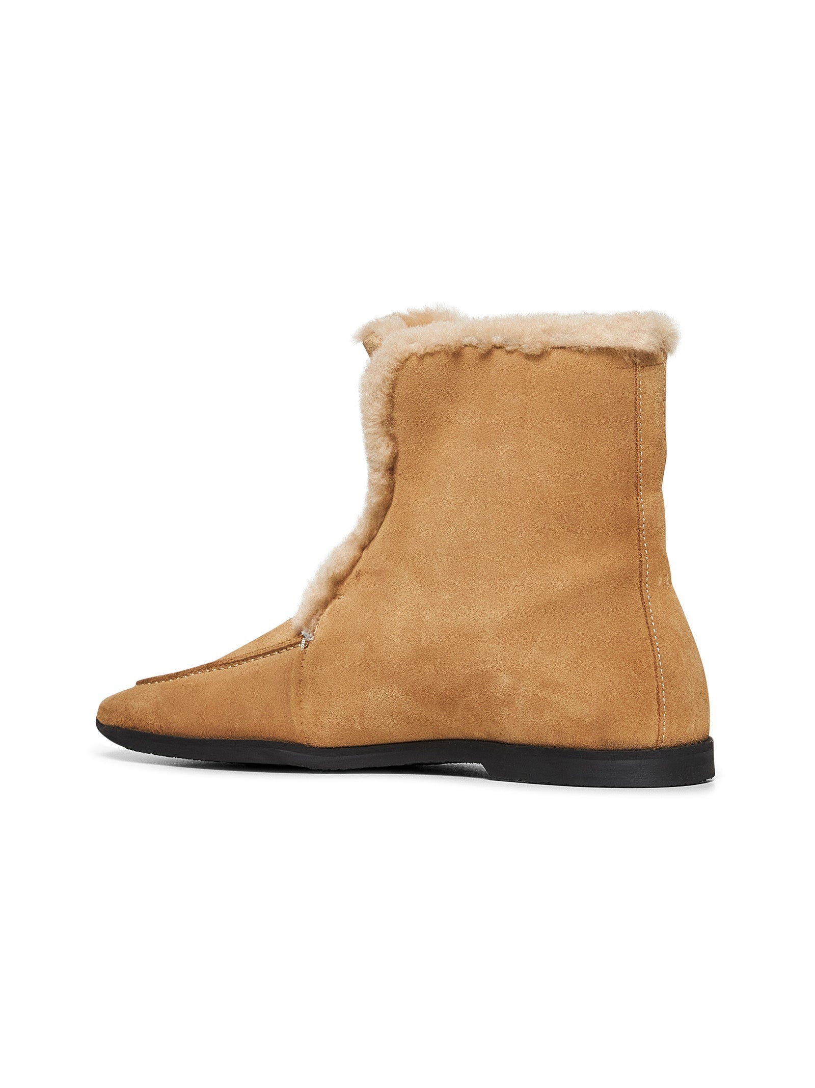 Beige suede ankle boots - 3