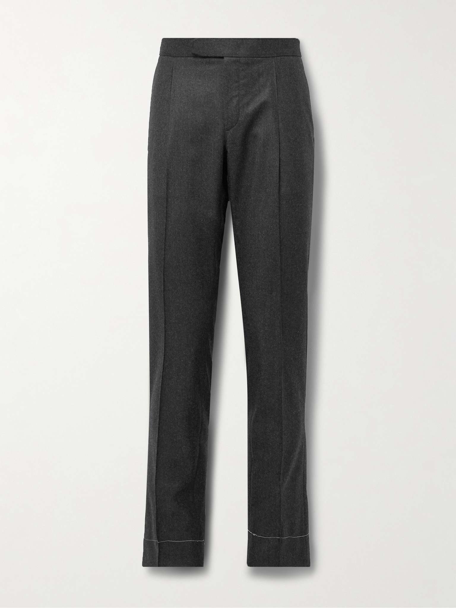 Melbourne Slim-Fit Pleated Wool Trousers - 1