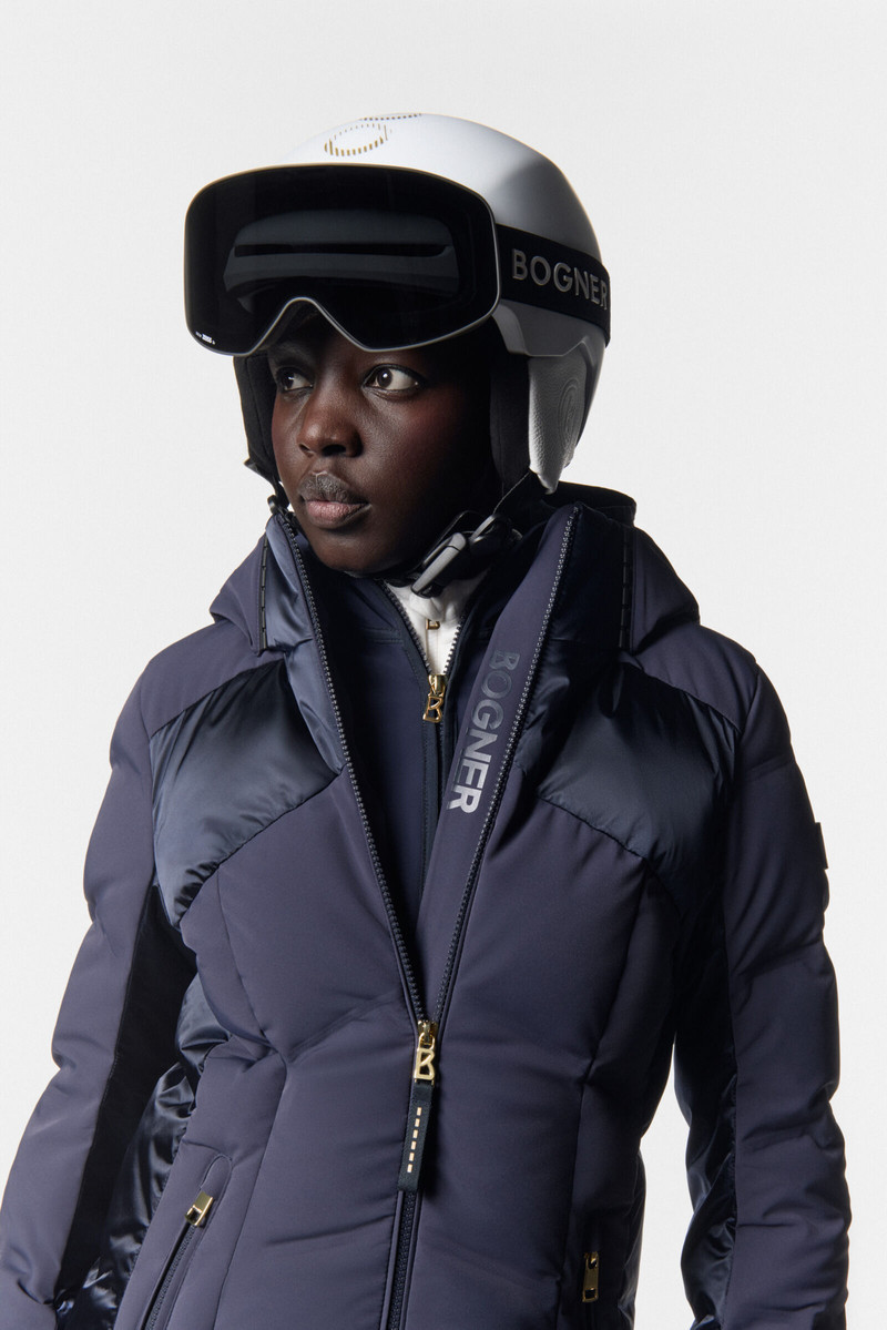 Delin down ski jacket in Navy blue 10
