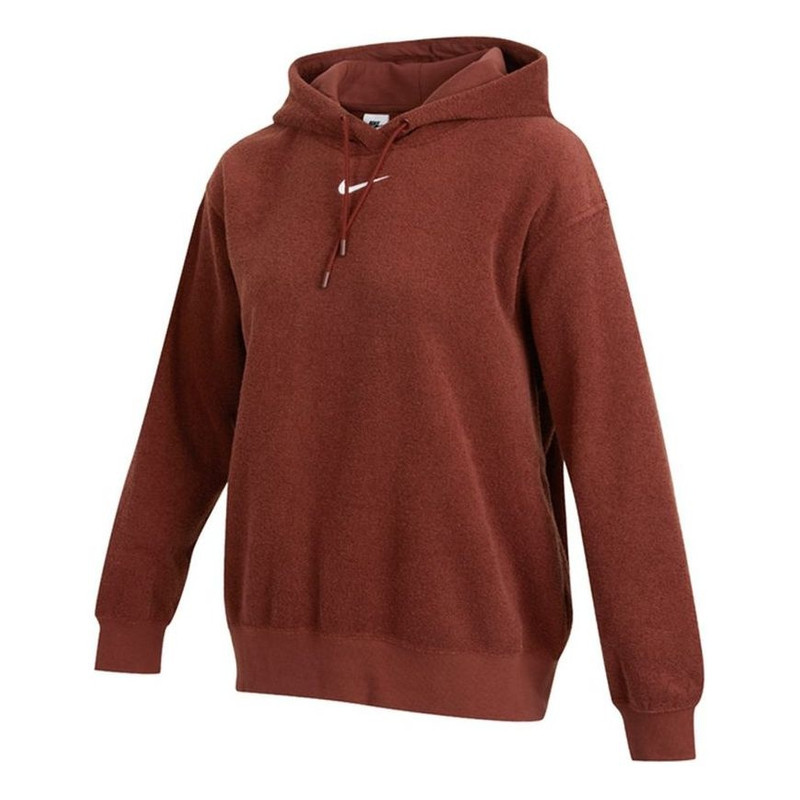 (WMNS) AS W Nike Sportswear ESSNTL PLSH Hoodie BRONZE ECLIPSE DD5119-273 - 1