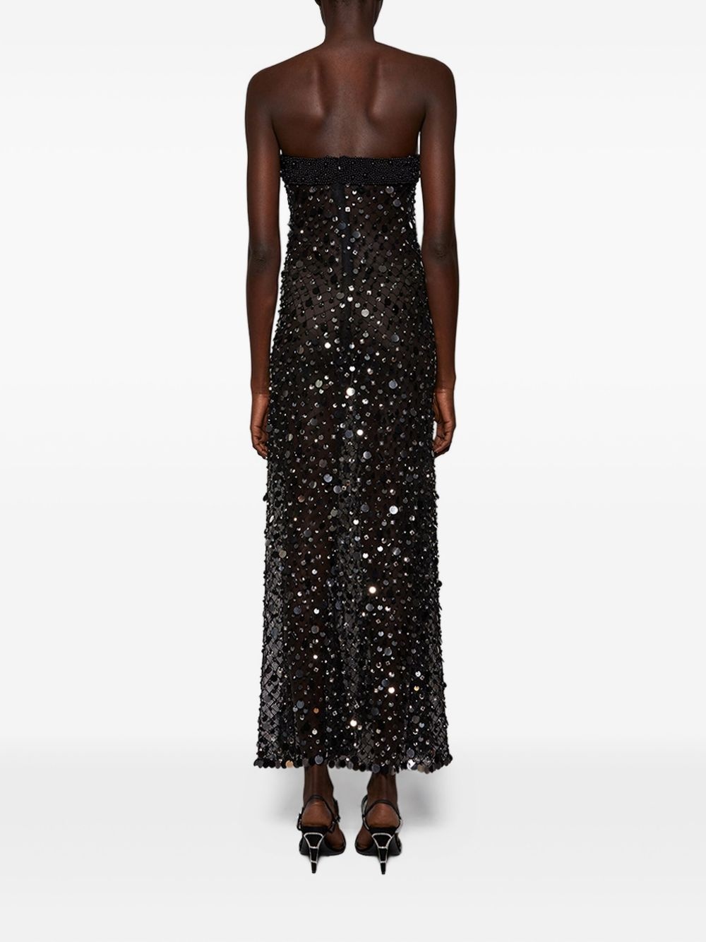 sequin-embellished midi dress - 4