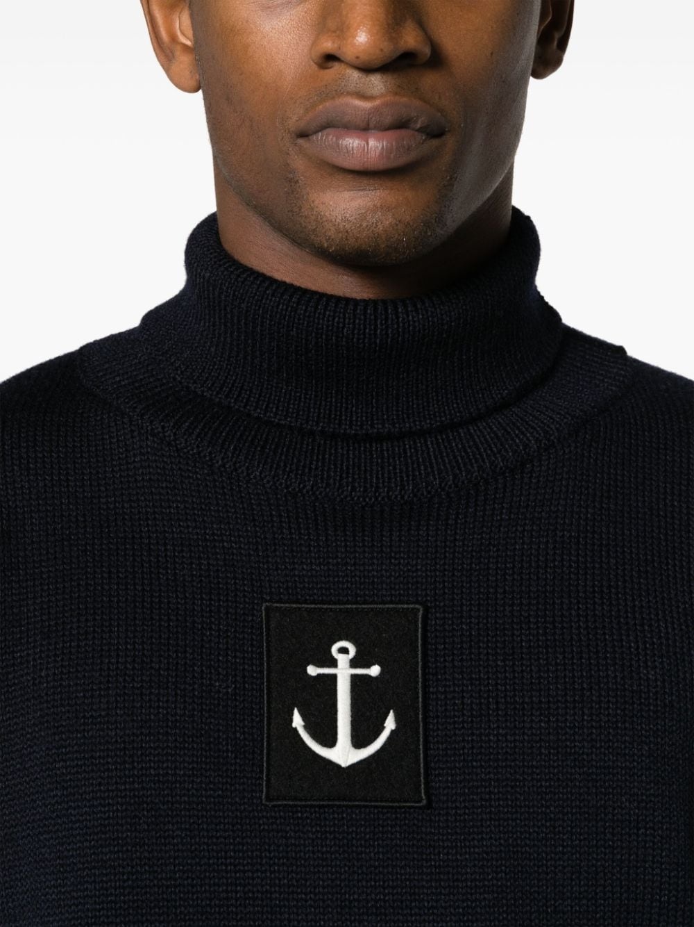 + Anchor-logo patch wool jumper - 5